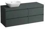 LAUFEN Lani Waschtischplatte mit Unterschrank 1370mm, mit Ausschnitt links -