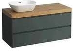 LAUFEN Lani Waschtischplatte mit Unterschrank 1185mm, mit Ausschnitt links -