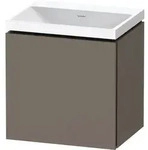 Duravit L-Cube c-shaped Badm&ouml;bel-Set 450mm Flanney Grey Seidenmatt - Flannel...