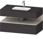 Duravit Collection One Einbauwaschtisch mit Unterbau 1000mm - graphit supermatt