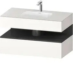 Duravit Collection One Einbauwaschtisch mit Unterbau 1000mm - wei&szlig; supermatt