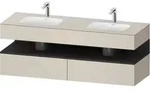 Duravit Collection One Einbauwaschtisch mit Unterbau 1600mm - taupe supermatt