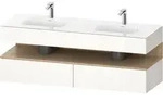 Duravit Collection One Einbauwaschtisch mit Unterbau 1600mm - Wei&szlig; Hochglanz Dekor
