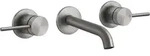 Gessi 316 Intreccio 2-Griff-Waschtisch-Wand-Armatur 127-147mm - Edelstahl...