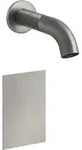 Gessi 316 Meccanica ber&uuml;hrungsloser Waschtisch-Wand Auslauf, 146mm - Edelstahl