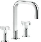 Gessi Inciso+ 3-Loch-Waschtischarmatur Ausladung 160mm, 139mm bis zum Auslauf -...