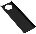 HEWI Ablage 360mm, Loch links, pulverbeschichtet dunkelgrau tiefmatt -...