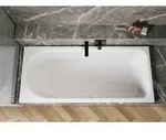Bette Ocean Rechteck-Badewanne, Fu&szlig;ende rechts, &Uuml;berlauf vorne - Wei&szlig;