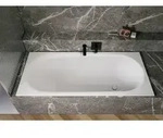 Bette Comodo Rechteck-Badewanne &Uuml;berlauf vorne, mit Glasur Plus - Wei&szlig;