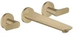 Axor Citterio C 3-Loch Wannenmischer Cubic Cut - brushed bronze