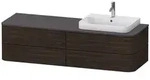 Duravit Happy D.2 Plus Waschtischunterbau f&uuml;r Konsole, 1600 x 550mm - nussbaum