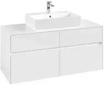 Villeroy & Boch Collaro Waschtischunterschrank 1200 x 500 x 548mm - Glossy White