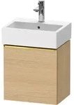 Duravit D-Neo Waschtischunterbau wandh&auml;ngend mit M&ouml;belgriff Gold poliert -...