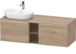 Duravit D-Neo Konsolenwaschtischunterbau mit M&ouml;belgriff chrom - eiche marmoriert