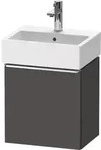 Duravit D-Neo Waschtischunterbau wandh&auml;ngend mit M&ouml;belgriff chrom - Graphit...