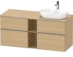 Duravit D-Neo Konsolenwaschtischunterbau mit M&ouml;belgriff Edelstahl geb&uuml;rstet -...