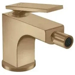 Axor Citterio Einhebel-Bidetmischer mit Zugstangen-Ablaufgarnitur - brushed bronze