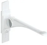 HEWI Serie 802 LifeSystem St&uuml;tzklappgriff Premium, anthrazit gl&auml;nzend / signalwei&szlig;