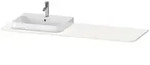 Duravit Happy D.2 Plus Konsolenplatte mit einem Ausschnitt, 1600 x 550mm - Wei&szlig;