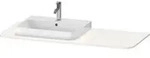Duravit Happy D.2 Plus Konsolenplatte mit einem Ausschnitt, 1300 x 550mm - wei&szlig;