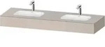 Duravit Collection One Einbauwaschtisch mit Konsole, 1600x550x170 mm - Taupe
