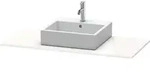 Duravit Xsquare Konsole mit einem Ausschnitt XS060F, 1200 x 550mm - taupe supermatt
