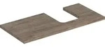 Geberit One Waschtischplatte Ausschnitt rechts, f&uuml;r Aufsatzwaschtisch Schalenform,