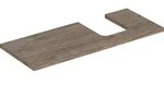 Geberit One Waschtischplatte Ausschnitt rechts, f&uuml;r Aufsatzwaschtisch Schalenform,