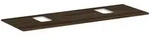 Hansgrohe Xelu Q Konsole 1580/550 f&uuml;r Aufsatzwaschtisch mit Hahnloch - nussbaum