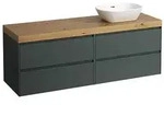 LAUFEN Lani Waschtischplatte mit Unterschrank 1570mm, mit Ausschnitt rechts -