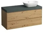 LAUFEN Lani Waschtischplatte mit Unterschrank 1185mm, mit Ausschnitt rechts -