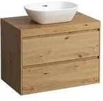 LAUFEN Lani Waschtischplatte mit Unterschrank 785mm, mit Ausschnitt mittig -