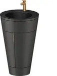 Duravit Starck 1 c-bonded Waschtischset bodenstehend - graphit seidenmatt