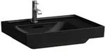 LAUFEN MEDA Aufsatzwaschtisch mit Ablage rechts 600 x 460mm - schwarz matt