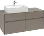 Villeroy & Boch Collaro Waschtischunterschrank 1200 x 500 x 548mm - Taupe