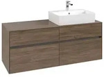 Villeroy & Boch Collaro Waschtischunterschrank 1400 x 500 x 548mm - Arizona Oak