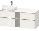 Duravit D-Neo Konsolenwaschtischunterbau mit M&ouml;belgriff chrom - Wei&szlig; Hochglanz
