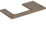 Geberit One Waschtischplatte Ausschnitt links, f&uuml;r Aufsatzwaschtisch, 90cm -