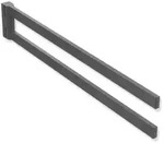 HEWI System 900 Q Handtuchhalter - dunkelgrau perlglimmer tiefmatt