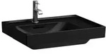 LAUFEN Meda Waschtisch mit Ablage rechts 600 x 460mm - schwarz matt