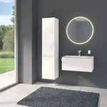 KEUCO Edition 11 Art Hochschrank wei&szlig; / Glas wei&szlig; - wei&szlig; / Glas wei&szlig;