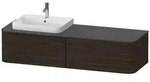 Duravit Happy D.2 Plus Waschtischunterbau f&uuml;r Konsole, 1600 x 550mm - nussbaum