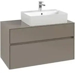 Villeroy & Boch Collaro Waschtischunterschrank 1000 x 500 x 548mm - White OAK