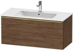 Duravit D-Neo Waschtischunterbau wandh&auml;ngend mit M&ouml;belgriff Gold poliert -...