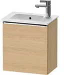 Duravit D-Neo Waschtischunterbau wandh&auml;ngend mit M&ouml;belgriff chrom - Eiche...