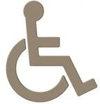 HEWI Serie 477/801 Symbol Barrierefrei - sand