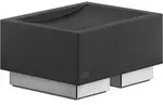 Gessi Rettangolo Stand-Seifenhalter Schale schwarz - chrom