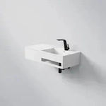 Steinberg Serie 443 Wandwaschtisch aus Solid Surface 900mm - wei&szlig; matt