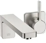 Dornbracht LULU Waschtisch-Wand-Einhandbatterie mit Einzelrosetten - platin