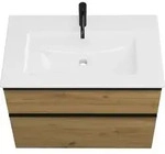 burgbad Eqio Slim Badm&ouml;bel-Set SHBT082 Eiche Dekor Urban/Alpinweiss - Eiche...